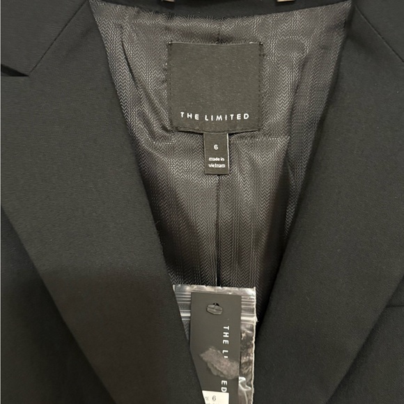NWT The Limited Suit Jacket Blazer black size 6 - Picture 2 of 6